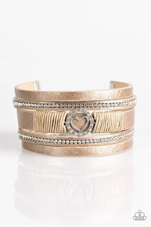Paparazzi ♥ It Takes Heart - Brown ♥ Bracelet
