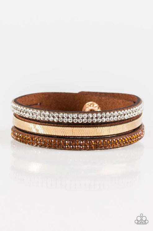 Paparazzi ♥ I Mean Business - Brown ♥ Bracelet