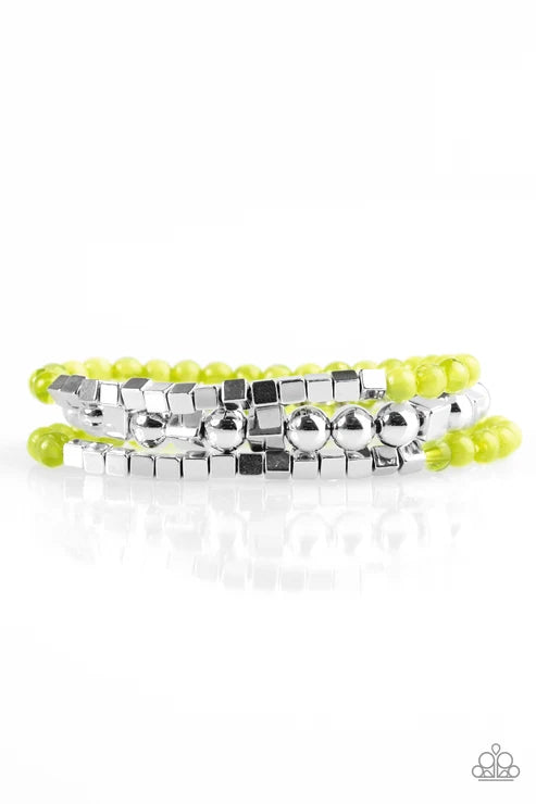 Paparazzi ♥ Take Shape - Green ♥ Bracelet