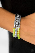 Paparazzi ♥ Take Shape - Green ♥ Bracelet