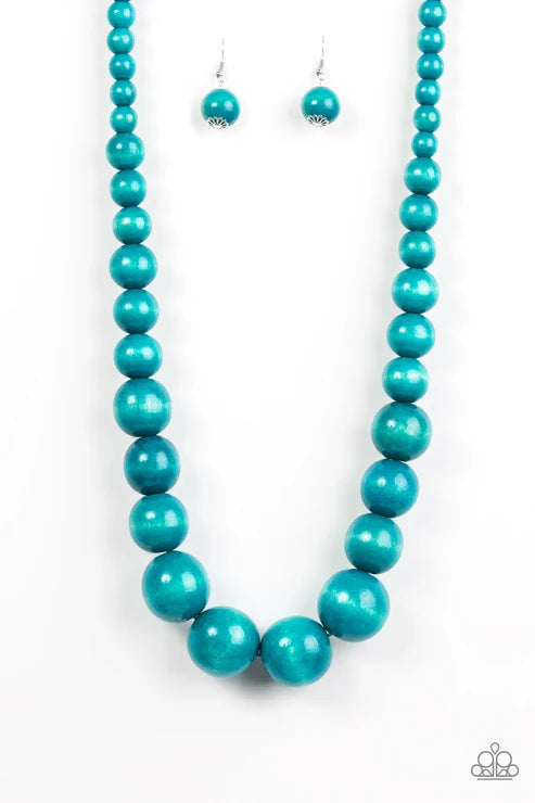 Paparazzi ♥ Effortlessly Everglades - Blue ♥ Necklace
