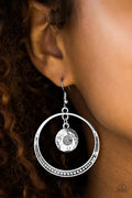 Paparazzi ♥ Tundra Trip - Silver ♥ Earrings