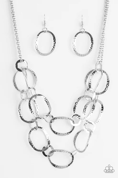Paparazzi ♥ Circus Chic - Silver ♥ Necklace