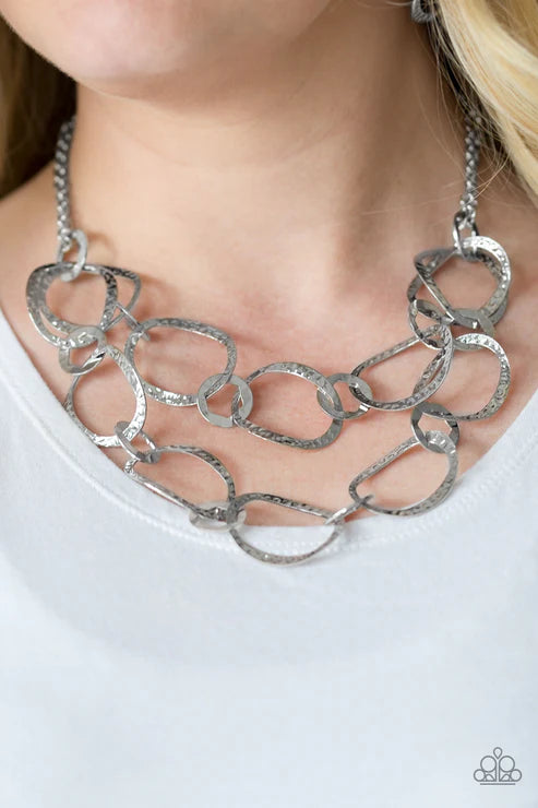 Paparazzi ♥ Circus Chic - Silver ♥ Necklace