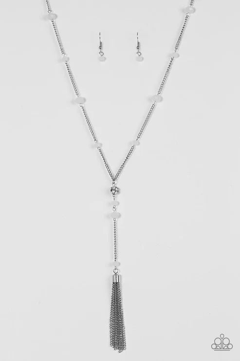 Paparazzi ♥ Out All Night - White ♥ Necklace