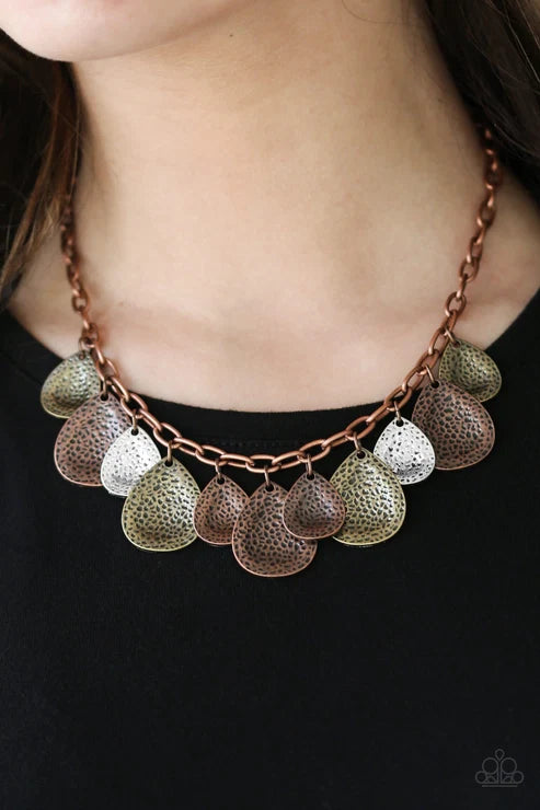 Paparazzi ♥ Storm Goddess - Copper ♥ Necklace