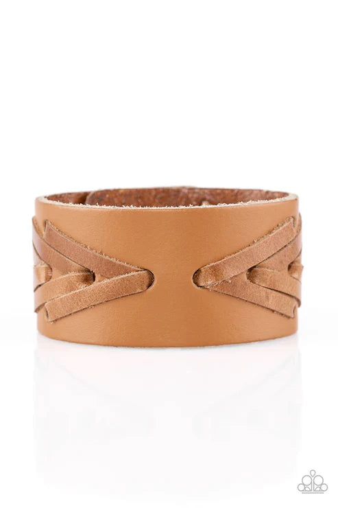 Paparazzi ♥ Cowboy Country - Brown ♥ Bracelet