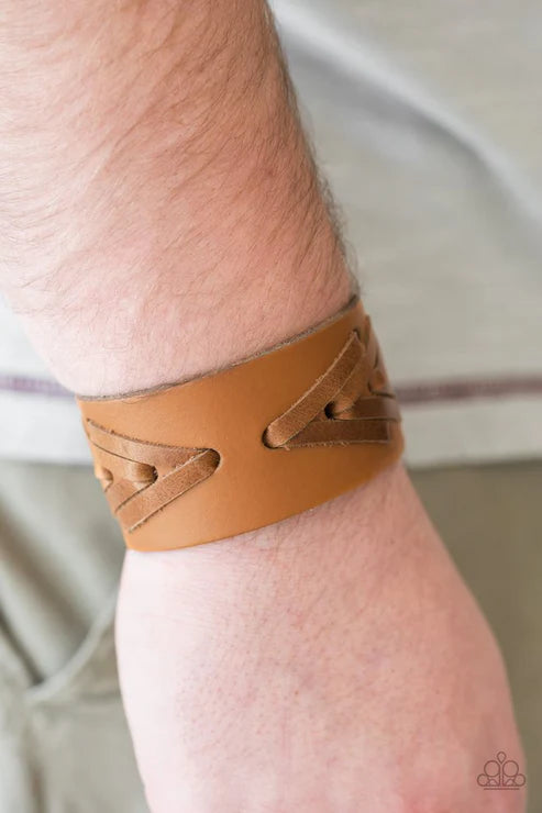 Paparazzi ♥ Cowboy Country - Brown ♥ Bracelet