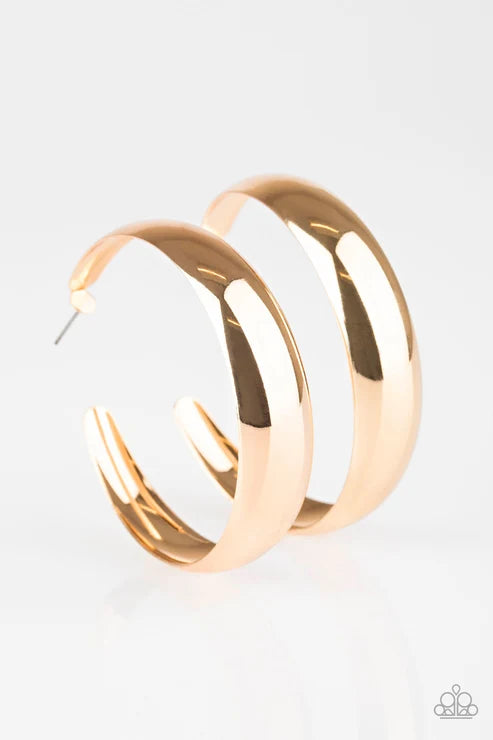 Paparazzi ♥ Gypsy Goals - Gold ♥ Earrings