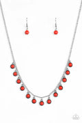 Paparazzi ♥ Gypsy Glow - Red ♥ Necklace