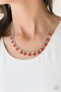 Paparazzi ♥ Gypsy Glow - Red ♥ Necklace