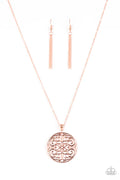 Paparazzi ♥ All About Me-dallion - Copper ♥ Necklace