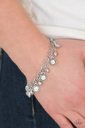 Paparazzi ♥ Stratosphere Shimmer - White ♥ Bracelet