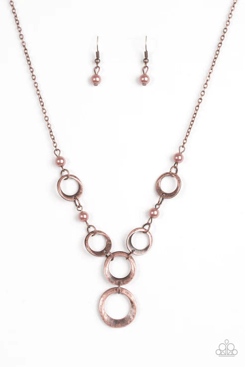 Paparazzi ♥ Perfectly Poised - Copper ♥ Necklace