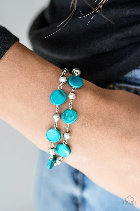 Paparazzi ♥ One BAY At A Time - Blue ♥ Bracelet