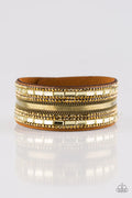 Paparazzi ♥ Teasingly Tomboy - Brass ♥ Bracelet