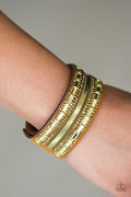 Paparazzi ♥ Teasingly Tomboy - Brass ♥ Bracelet