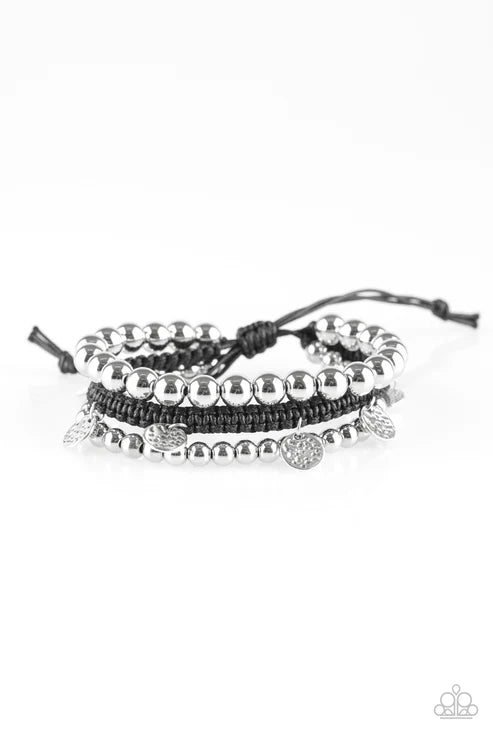 Paparazzi ♥ Seafaring Adventure - Silver ♥ Bracelet