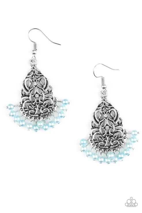 Paparazzi ♥ BAROQUE The Bank - Blue ♥ Earrings