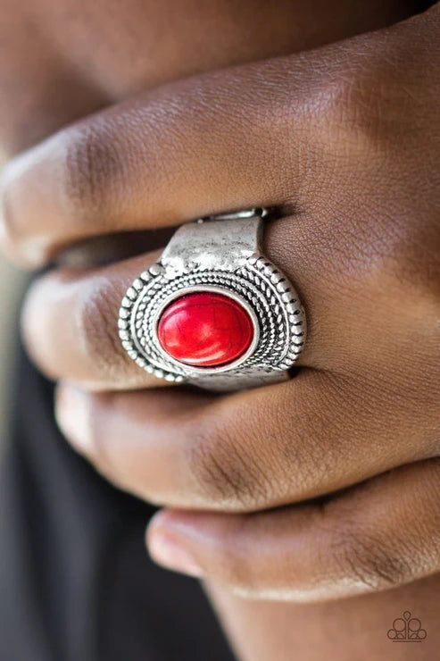 Paparazzi ♥ Modern Mesa - Red ♥ Ring