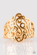Paparazzi ♥ Dizzy Demure - Gold ♥ Ring