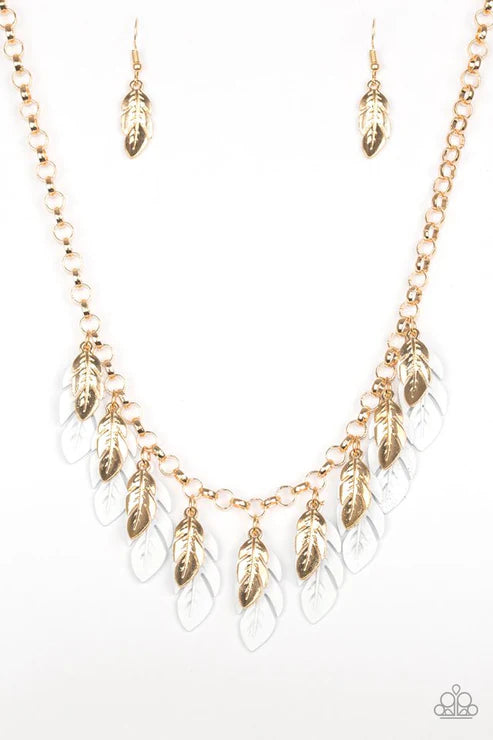Paparazzi ♥ Rule The Roost - White ♥ Necklace
