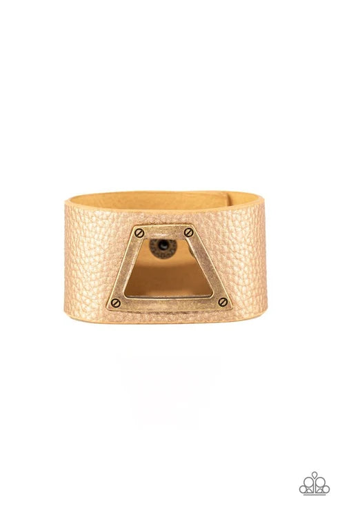 Paparazzi ♥ Power Play - Brass ♥ Bracelet