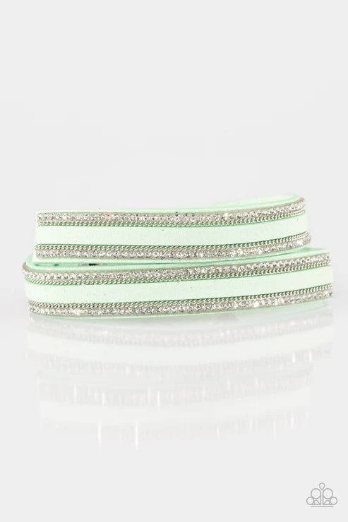 Paparazzi ♥ Going For Glam - Green ♥ Bracelet