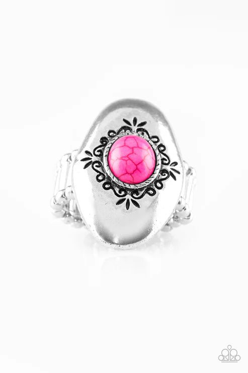 Paparazzi ♥ Stone Gardens - Pink ♥ Ring
