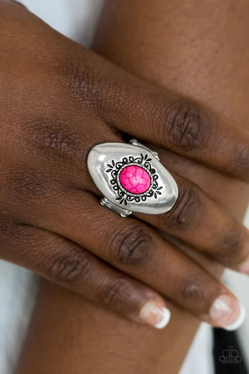 Paparazzi ♥ Stone Gardens - Pink ♥ Ring