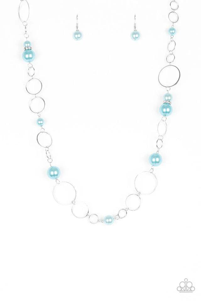 Paparazzi ♥ Lovely Lady Luck - Blue ♥ Necklace