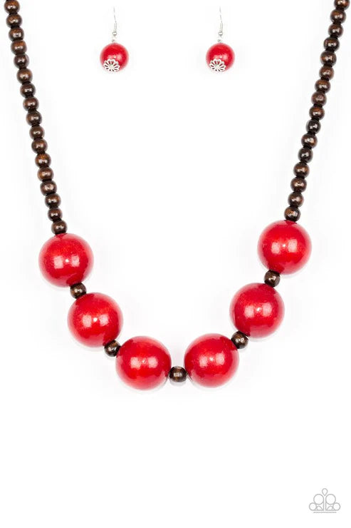 Paparazzi ♥ Oh My Miami - Red ♥ Necklace