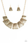 Paparazzi ♥ Here Comes The Huntress - Gold ♥ Necklace