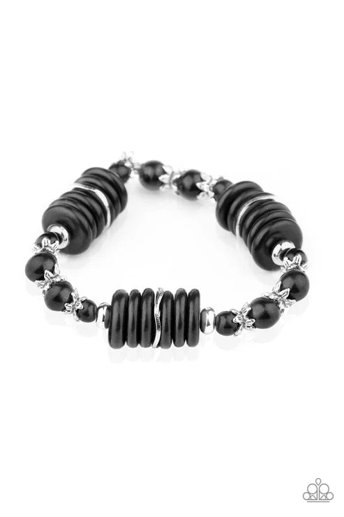 Paparazzi ♥ Sagebrush Serenade - Black ♥ Bracelet