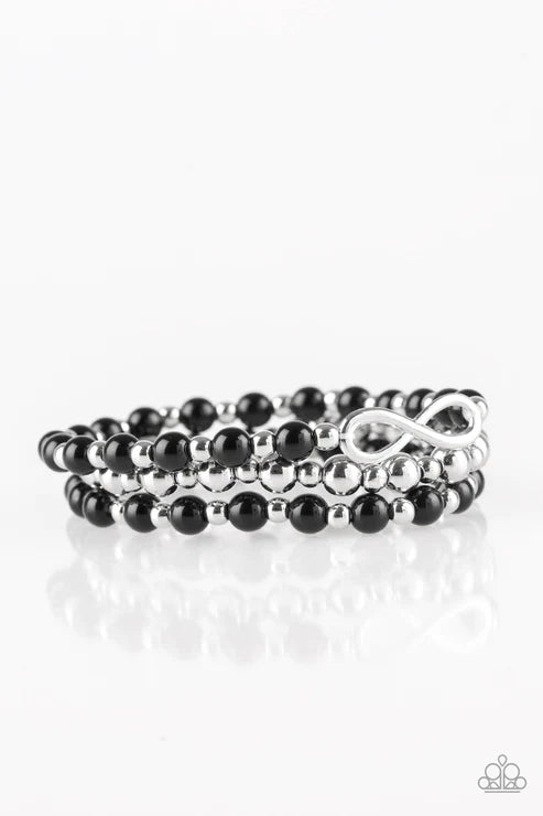 Paparazzi ♥ Immeasurably Infinite - Black ♥ Bracelet