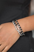 Paparazzi ♥ Immeasurably Infinite - Black ♥ Bracelet