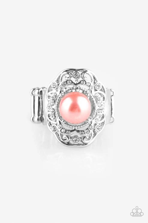 Paparazzi ♥ Pearl Princess - Orange ♥ Ring