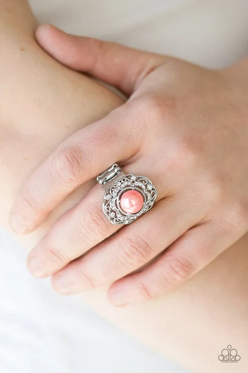 Paparazzi ♥ Pearl Princess - Orange ♥ Ring
