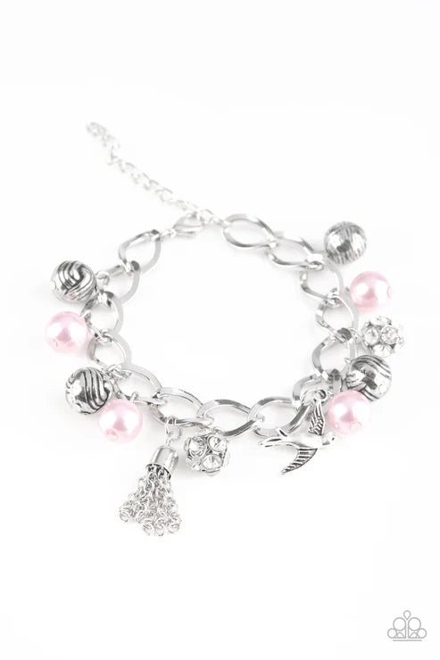 Paparazzi ♥ Lady Love Dove - Pink ♥ Bracelet