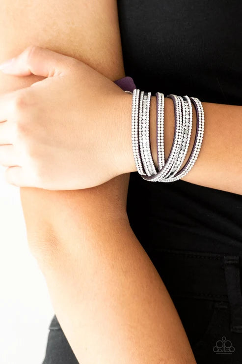 Paparazzi ♥ Rock Star Attitude - Purple ♥ Bracelet