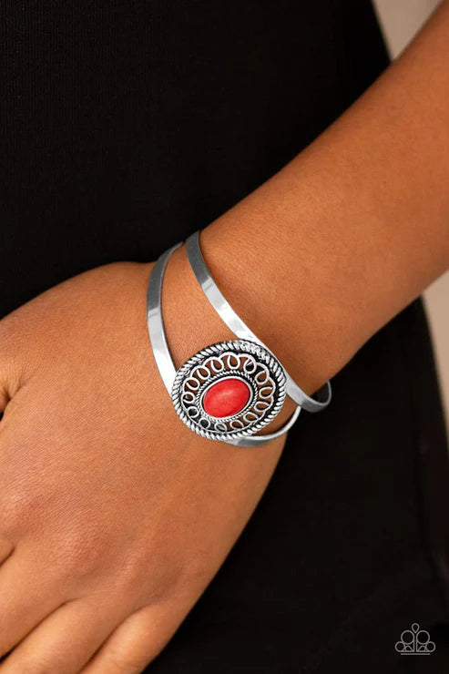 Paparazzi ♥ Deep In The TUMBLEWEEDS - Red ♥ Bracelet