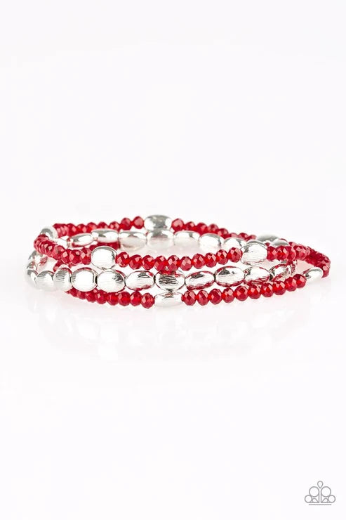 Paparazzi ♥ Hello Beautiful - Red ♥ Bracelet