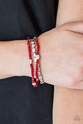 Paparazzi ♥ Hello Beautiful - Red ♥ Bracelet