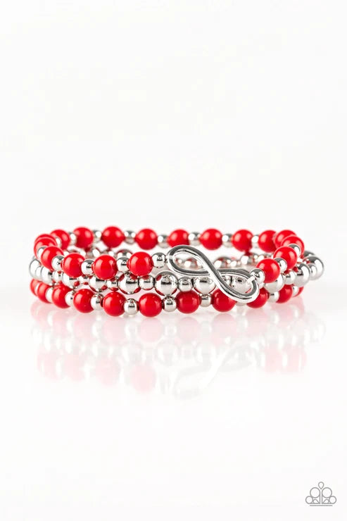 Paparazzi ♥ Immeasurably Infinite - Red ♥ Bracelet