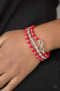 Paparazzi ♥ Immeasurably Infinite - Red ♥ Bracelet