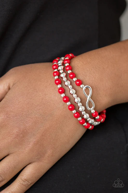 Paparazzi ♥ Immeasurably Infinite - Red ♥ Bracelet