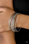 Paparazzi ♥ Straight Street - Silver ♥ Bracelet