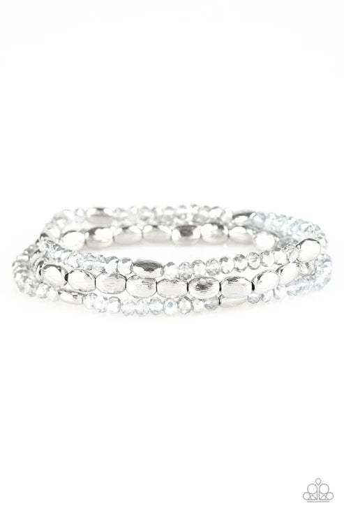 Paparazzi ♥ Hello Beautiful - Silver ♥ Bracelet