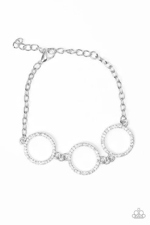 Paparazzi ♥ Dress The Part - White ♥ Bracelet