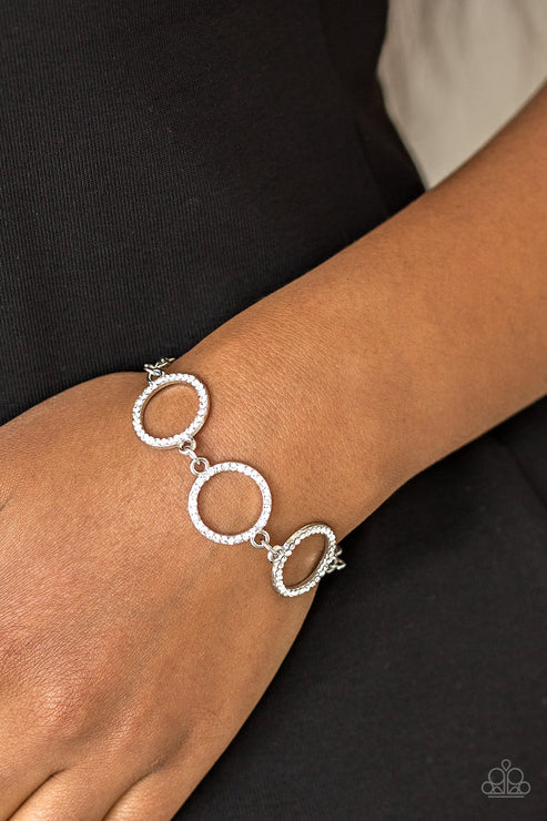Paparazzi ♥ Dress The Part - White ♥ Bracelet